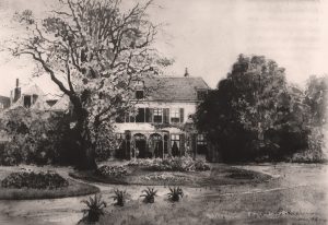 Achterkant met een deel van de tuin, 1894 (Oud-Utrecht)